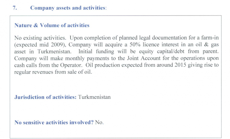 In June 2009 the company was worthless - and it remained worthless after the farm in arrangement was dismantled in early October.