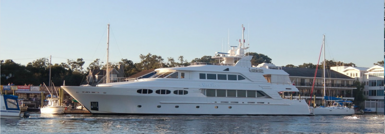 The Sunchaser yacht enjoyed by Bill and Linda Pope