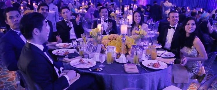 The man in charge of Najib's questionable communications strategy, Paul Stadlen sits right at the wedding feast, next to Najib's daughter, whose own wedding was even more expensive
