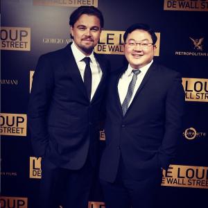 Jho Low right, with Leo Di Caprio - star of the 1MDB financed Wolf of Wall Street