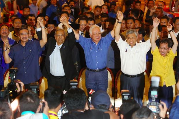 Najib and 1MDB had "nothing to do" with Sarawak, claimed Adenan - but Najib was certainly there in an unprecedented bid to claim a share of the 'victory'