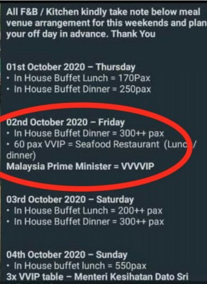 Groundhog Day? - PM of Malaysia was ready to indulge in a golf weekend and social event ... whilst preparing to announce that Covid Lockdown is needed once again?