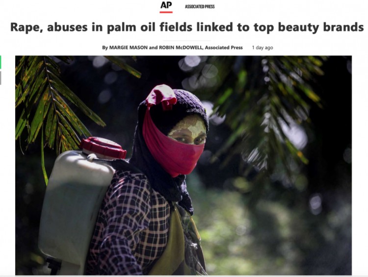 A report that focuses on the abuse of women on palm plantations