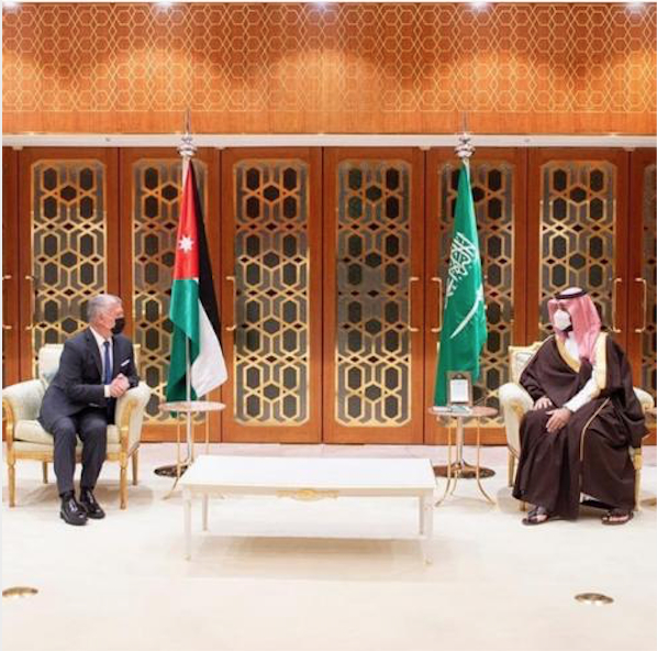 Key photo - close talks with Saudi Crown Prince.....