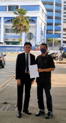 Haizal Harun places his police report